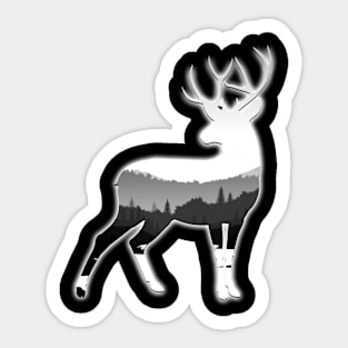 Deer in his element Sticker